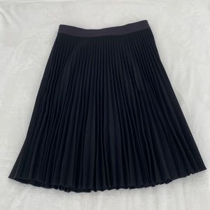 theory black midi skirt